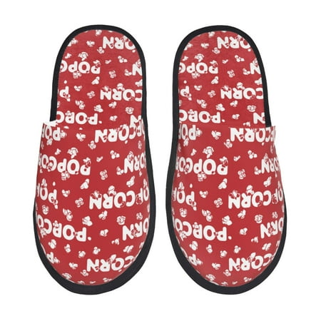 Balery Popcorn2 Slient Indoor Furry Fleece Comfort House Shoes Soft Non-Slip Home Shoes Cotton slippers House Slippers-- Large