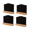 thumbnail image 1 of 8pcs Mini Double-sided Blackboards Message Board Mini Blackboard Rustic Chalk Sign Message Board Sign, 1 of 4