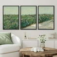 thumbnail image 2 of PixonSign Framed Canvas Print Wall Art Set Rustic Flower Field Country French Landscape Nature Wilderness Illustrations Modern Art Decorative Floral Botanical Minimal for Bedroom - 24"x36"x3 Black, 2 of 5