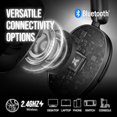 thumbnail image 4 of Auriculares inalámbricos para juegos OXS Storm A2, cancelación activa de ruido, supraaurales con micrófono, Bluetooth 5.4 y 2.4 GHz de baja latencia, modos de ecualización dual, 70 horas de reproducci, 4 of 7