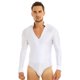 thumbnail image 3 of Body para hombre, camisas con diamantes de imitación brillantes, cuello levantado, trajes de salón, Ropa de baile latino, Tango, Rumba, camisa de baile, leotardo, Tops, 3 of 5