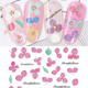thumbnail image 4 of Pegatinas de flores para decoración de uñas, calcomanías 3D para decoración de uñas, pegatinas de mariposas, láminas autoadhesivas deslizantes con hojas de flores secas, diseño de mariposas,, 4 of 5