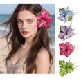thumbnail image 4 of Stylish Floral Hair Clip For Women Natural Lilies Design Secure Grip Hairpin Multiple Color Option Event Accessories Sky Blue, 4 of 4