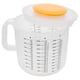 thumbnail image 4 of EeaseMX 1 taza medidora para hornear de escala duradera de 2,5 l, recipiente para mezclar en el hogar (blanco), 4 of 7