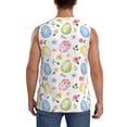 thumbnail image 4 of Bixox Men's Easter Egg3 Printed Shirt Sleeveless Fitness Tank Top-Large, 4 of 7