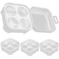 thumbnail image 4 of RENACLIPY Egg Trays Household Egg Boxes Plastic 4Pcs 3.77X3.77X2.44In, 4 of 8
