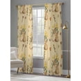 thumbnail image 4 of Easter Rabbits Sheer Curtains 84 Inch Length 2 Panels Set Window Treatments, Spring Yellow Flowers Country Plants Yellow Rod Pocket Semi Curtains for Living Room/Bedroom/Kitchen Décor, 104"W x 84"L, 4 of 7