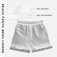thumbnail image 3 of FORMRS Boys Swim Trunks Quick Dry Mesh Liner Boardshorts Sizes XS-XL, Gray Hexagons, 3 of 7