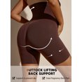 thumbnail image 3 of Women's Plus Size Maternity Shorts over The Belly Pregnancy Yoga Shorts Workout Athletic Biker Shorts, 3 of 7