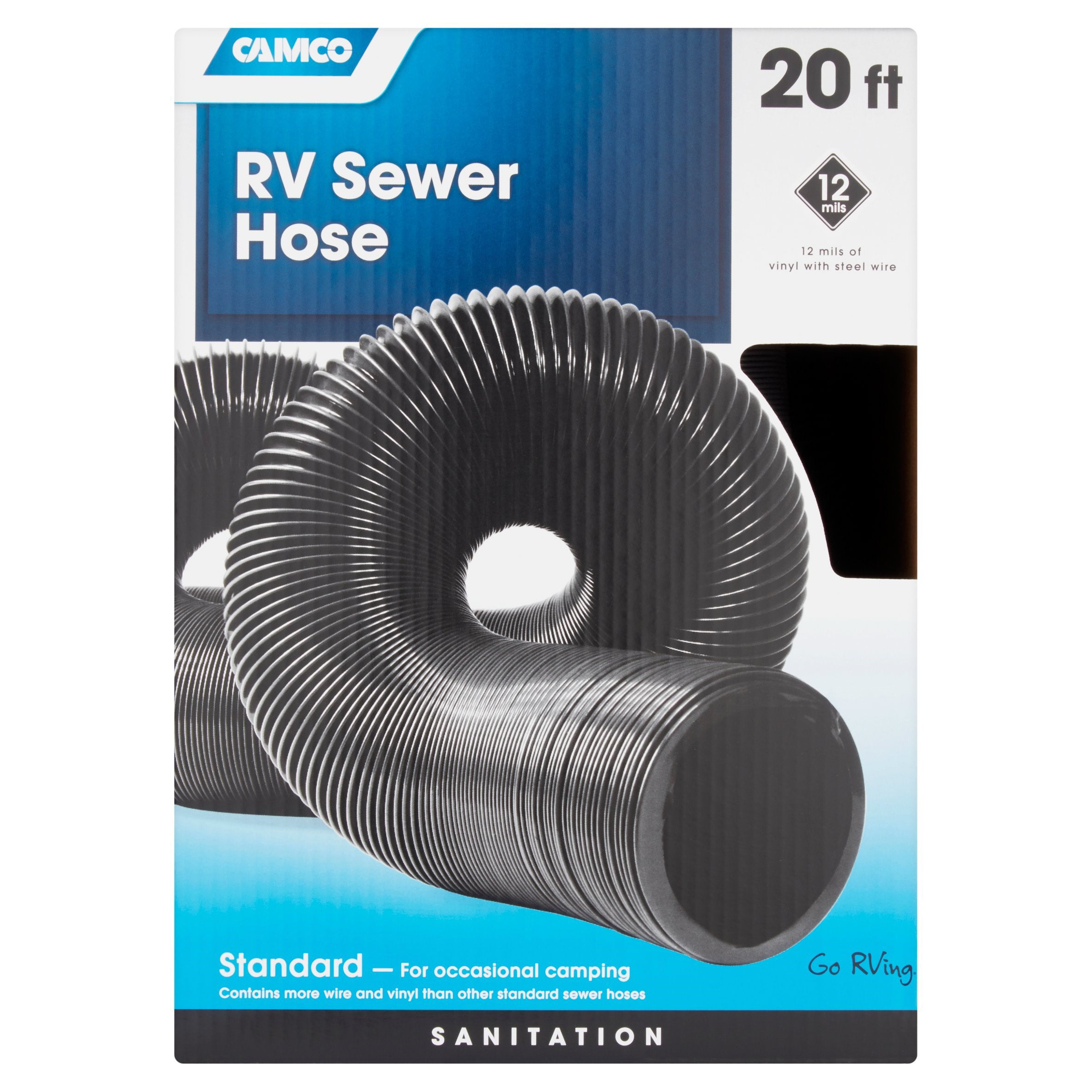 Pack of 2 Camco 39553 RV Sewer Hose 3 Twist-It Clamps