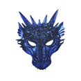 thumbnail image 1 of Máscara facial de Halloween Yinane Decoración de dragón azul para adultos y niños Cubierta facial, 1 of 8