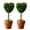 2, variant on 8“ Artificial Boxwood Grass Small Fake Plant with Potting, Herbage Tabletop, Shelf Decorations, Faux Plant for Indoor & Home Decor