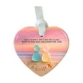 thumbnail image 2 of Adorno Colgante de Corazón de Cerámica | Decoración Colorida de La Amistad con Temática Playera | Regalo para Colgar En El Árbol de Navidad con Impresión a Doble Cara | Recuerdo Duradero para Decorar, 2 of 6