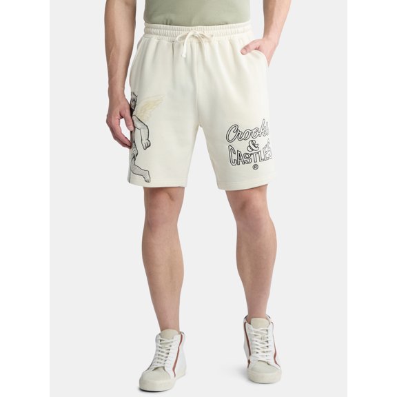 Crooks & Castles Men's and Big Men's C&C Graphic Shorts, Sizes XS-3XL