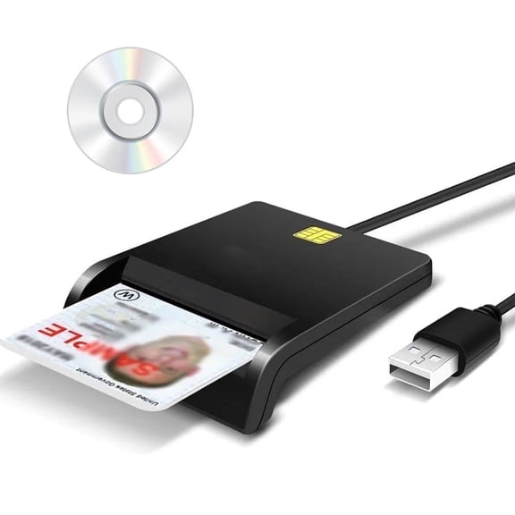 CAC Reader ,CAC Card Reader,DOD Military USB CAC,CAC Reader Military,Plug USB-A for Microsoft and Mac