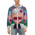 thumbnail image 2 of Rick And Morty Zip Up Hoodies Unisex Realistic 3D Print Sweatshirt Long Sleeve Hooded Jacket Coat 3XL, 2 of 8