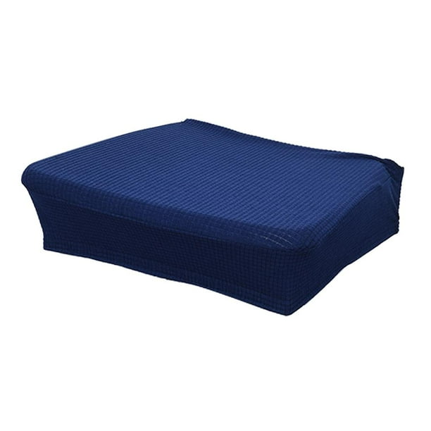 Funda de Asiento de Poliéster con Funda Impermeable para Decoraciones de Interiores Comedores Azul oscuro