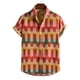thumbnail image 2 of Camisa Hombre Camisa floral para hombres Tropical Casual Manga corta Botón abajo Impreso Camisas de playa (Watermelon Red, XXL), 2 of 3