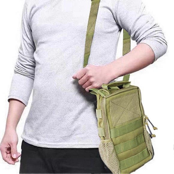 Outdoor Cycling Bag Tactical Storage Pack Single Shoulder Crossbody Bag Mountain Bike Front Pack Equipment Bag