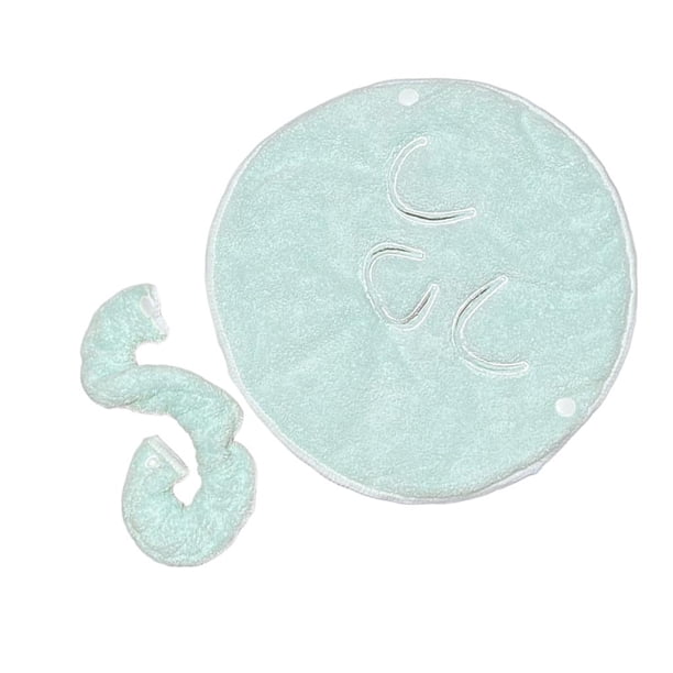 de toalla facial Compresa fría y caliente Toalla facial antienvejecimiento hidratante pa mujeres Hombres Toalla de Correa de 3 Correa de 3 agujeros verde Baoblaze mascarillas faciales de belleza
