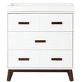 thumbnail image 1 of Scoot 3-Drawer Changer Dresser - White / Walnut, 1 of 5