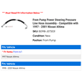 thumbnail image 2 of From Pump Power Steering Pressure Line Hose Assembly - Compatible with 1997 - 2001 Nissan Altima 1998 1999 2000, 2 of 2