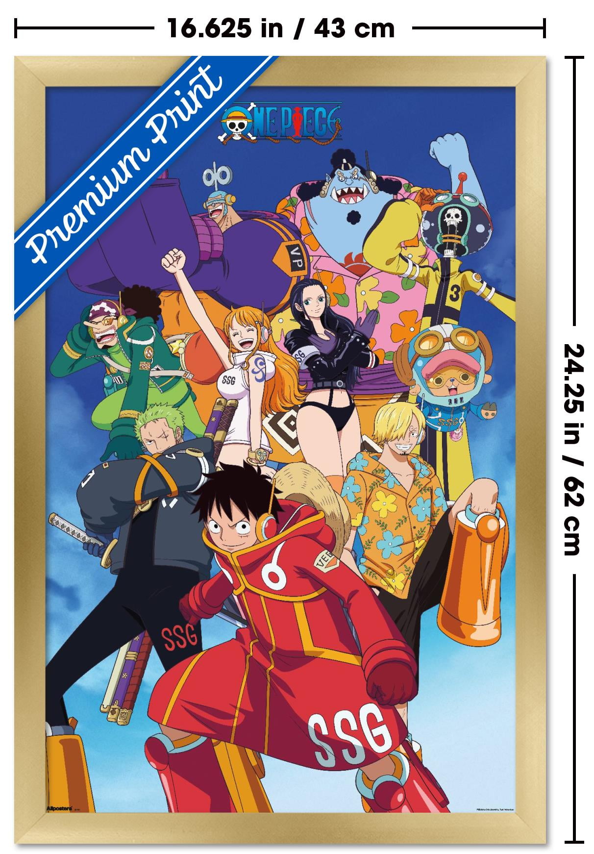 One Piece: Egghead Arc - Voyage 2 Group Wall Poster, 14.725" x 22.375" Framed
