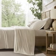 thumbnail image 4 of 4-Piece Cal King Stretch Jersey Sheet Set, Ivory, 4 of 4
