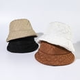 thumbnail image 4 of SikaFu Pure -Colored Hat Female New Versatile Autumn And Winter Fisherman Hat Cotton Cotton Cotton Shows Face Face Small, Simple High -Quality Basin Hat, 4 of 8