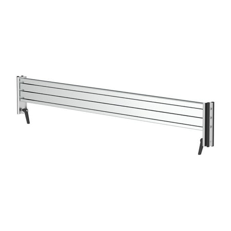 Monoprice Slat Horizontal Column Rack / Rail Desk System - Silver For Monitor Displays & Desk Organization - Workstream
