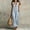 Blue, variant on Womens Casual V Neck Striped Maxi Dress Long Sleeve Roll Up Loose Fit Split Hem Tunic Beach Cover Up, 2026 New Limited Time Offer