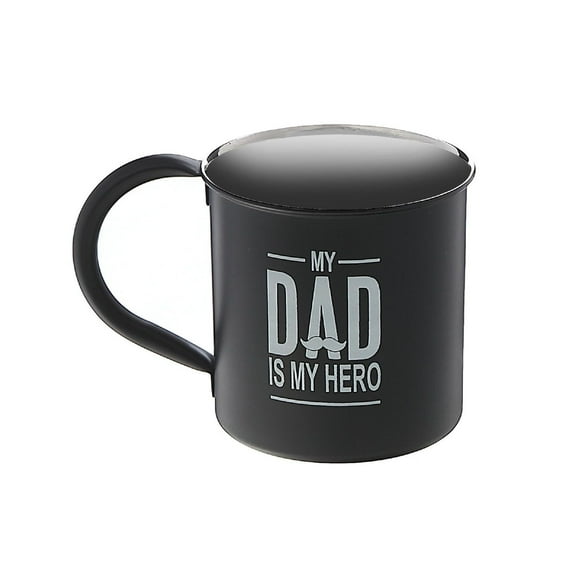 IH Casa Decor Tasse En Acier Inoxydable Avec L'Impression Mon Père Est Mon Héros - Ensemble De 2