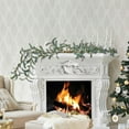 thumbnail image 6 of Guvpev Pre-lit Twinkling Tree Olive Vine, 6ft Fairy Light Olive Vine Garland with LED Lights, Pre-lit Lighted Artificial Greenery Garland with 96 LED and Timer, Fireplace, Christmas, Thanksgiving, 6 of 9