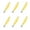 Yellow, variant on 6Pcs Fish Shape Ballpoint Pen Fun Writing Pen 0.5mm Refillable Smooth to Write for Student Adult Writing Journaling