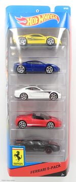 hot wheels ferrari 5 pack 2012