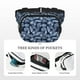 thumbnail image 5 of Fotbe Tropical Leaves Cangurera Cuadrada con Estampado de Doble Capa, Bolsa de Cintura Ajustable Mini para Hombres y Mujeres, 5 of 9