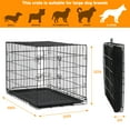 thumbnail image 5 of YRLLENSDAN 48 inch XXL Dog Crate Large Dog Crate for Large Dog Foldable Dog Crate with Divider Metal Dog Crate XXL Large Dog Kennel Indoor Large Dog Cage, Black, 5 of 8