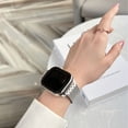 thumbnail image 2 of Adecuado para Apple Watch correa de metal Apple Watch 1-9 generación Correa de acero con ajuste magnético Ultra nueve cuentas, 2 of 5