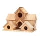 thumbnail image 5 of Wood Bird House Hummingbird Nest Room Decor Courtyard House colgando Cuerva colgante para cardenales de amor Pinches Sparrowbirds Bluebirds, 5 of 9