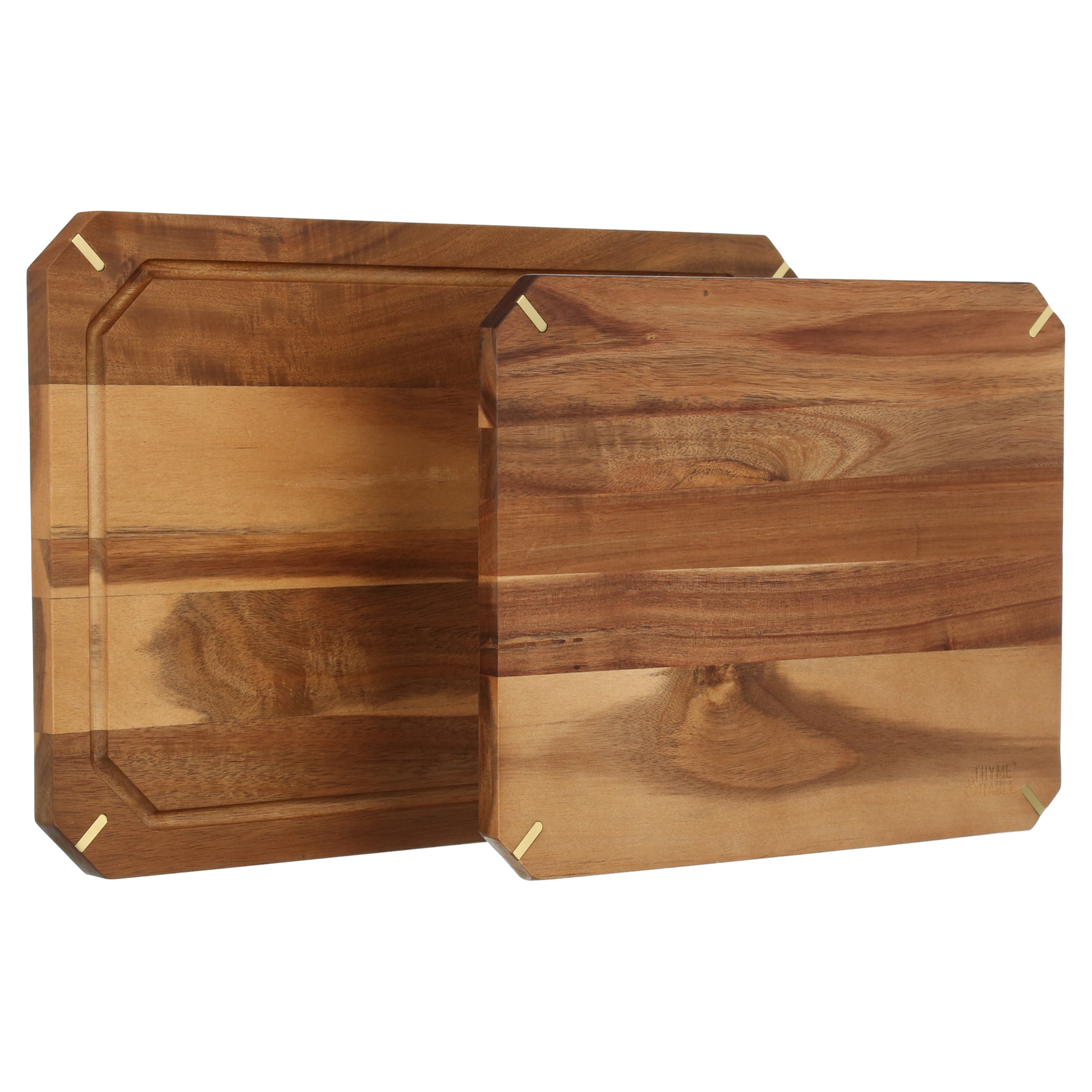 Thyme & Table 2-Piece Acacia Cutting Board Set photo 7