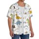 thumbnail image 2 of Fotbe Dinosaur Camisa Estampada de Manga Corta para Hombre, Casual de Verano, Estilo Playero, Sin Arrugas-Medium, 2 of 5