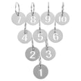 thumbnail image 4 of Shisuyan 10pcs Number Key Tags Stainless Steel Numbered Tags Number Id Tags Round Metal Key Tags With Rings Coat Check Tags Identifiers Key Label For House Lockers Dormitory Keys, 4 of 9