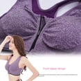 thumbnail image 2 of Sujetador deportivo con cremallera frontal, profesional, a prueba de golpes, transpirable, sin aros, chaleco para correr, ropa interior deportiva de yoga para mujer, 2 of 6