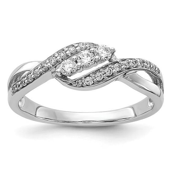 14k White Gold Diamond Fashion Ring RM5642
