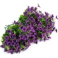 12 Bundles Artificial Flowers for Outdoors Realistic UV Resistant