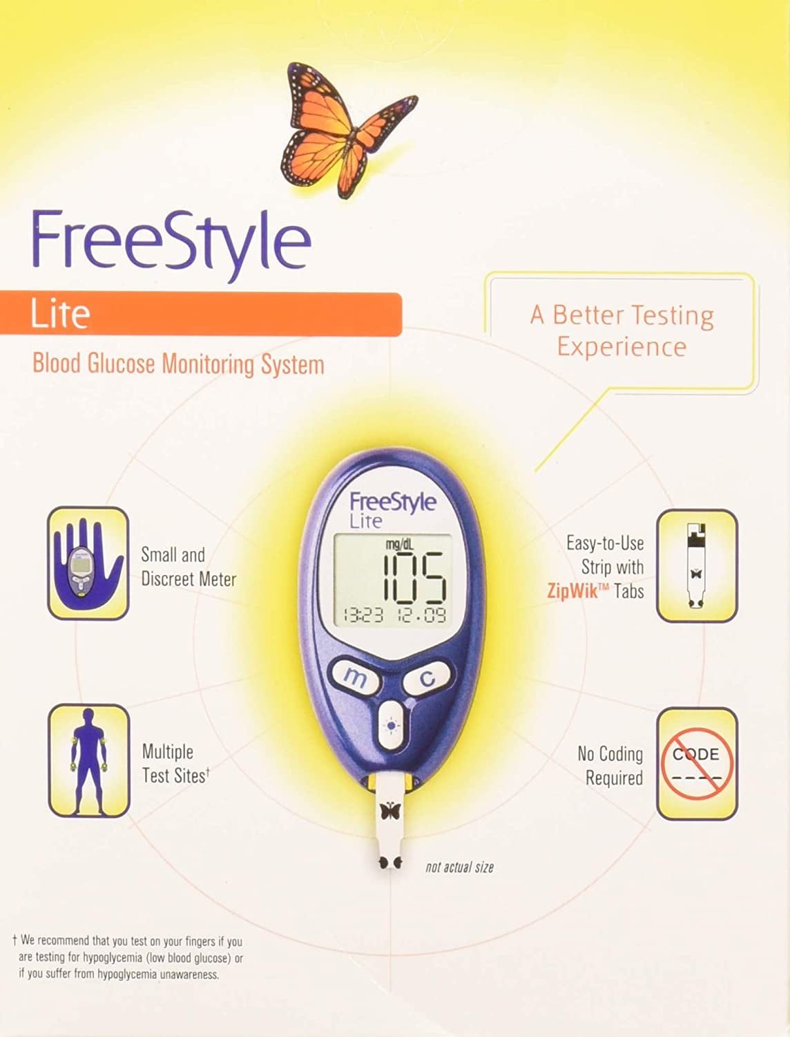 Buy FreeStyle Lite, Blood Glucose Monitoring System 1 ea Online at