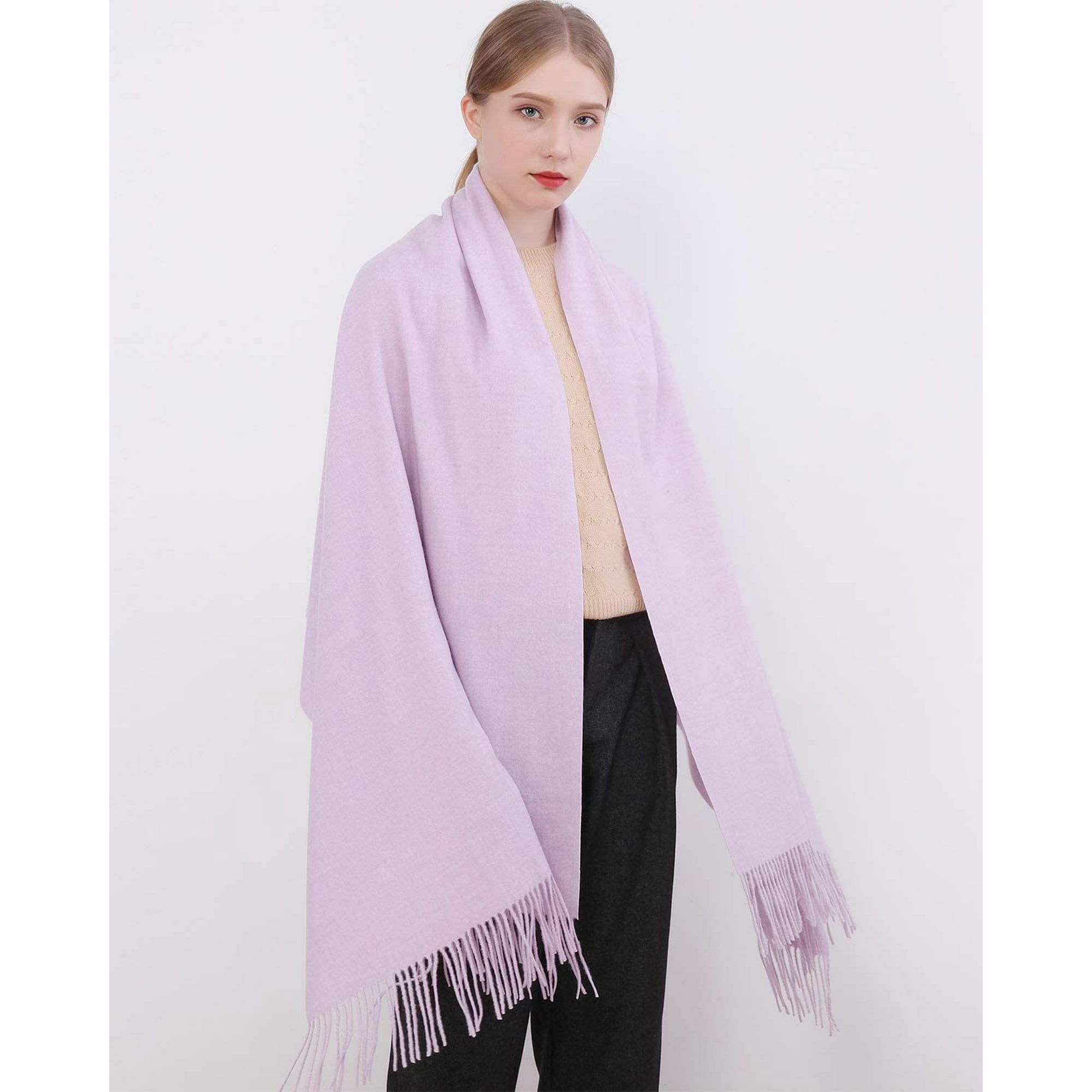 Écharpe Longue En Cachemire Pour Femme, Hijab, Pashmina, Bandana, écharpe Enveloppante, Tendance, 250g