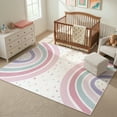 thumbnail image 2 of Wonnitar 5'x7' Rainbow Play Rug for Kids - Colorful Educational Area Rug for Nursery & Playroom, Machine Washable Non-Slip Soft Carpet for Classroom, Tent, Dorm, 2 of 9