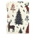 thumbnail image 7 of FORMRS 1-Subject Spiral Notebook 8" x 5" College Ruled 60 Refillable Sheet A5 Hard Cover, 2 Pack, Beige Christmas Forest, 7 of 7