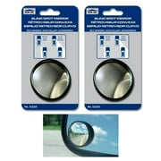 QNP RRG 2 Car Side View Convex Mirror 2" Wide Rear Blind Spot Stick On Anti Glare Safety